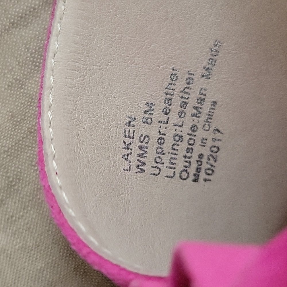 Kenneth Cole New York Laken Ruffle Strap Slide Hot Pink, Block Heel Sandal 8 M - Picture 7 of 10